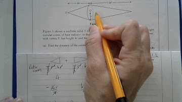 Edexcel M3 IAL Jan 2015 Q5 Centres of mass