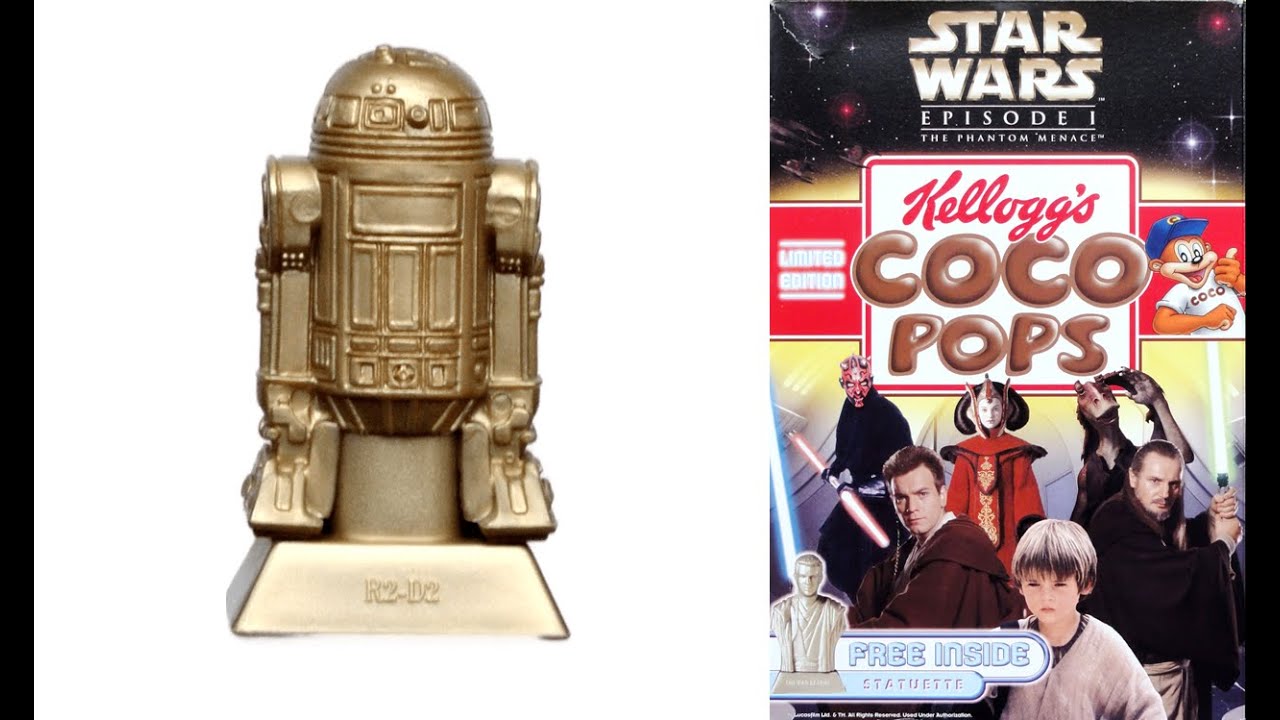 Kelloggs Cereal Star Wars Statuettes & Cereal Advert (1999)