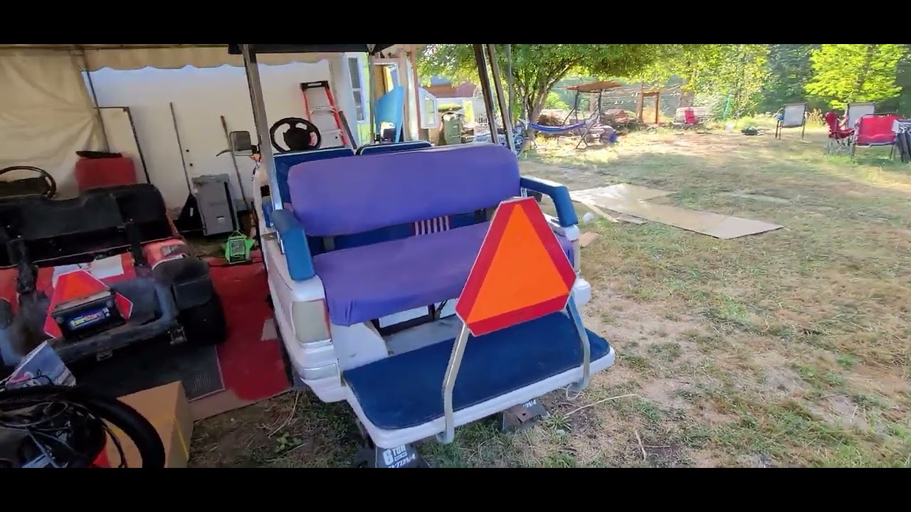 WOW Crazy Jacked Up Limo Golf Cart Redneck Lifted Beast on 23" tires