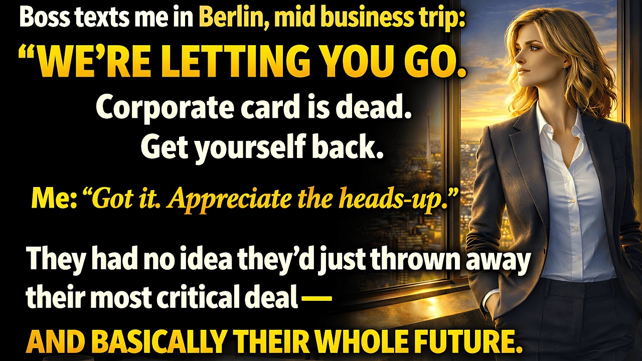 Boss in Berlin: “WE’RE LETTING YOU GO. Card DEAD. Get home.” They just killed their BIGGEST deal.