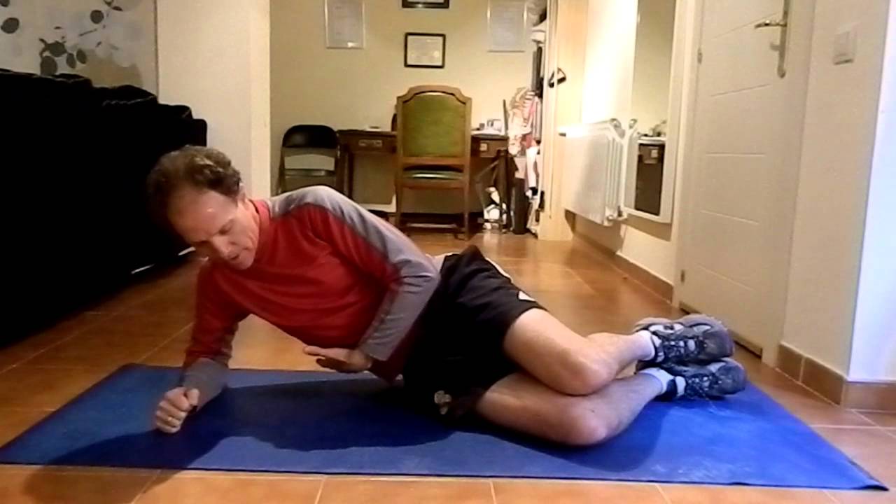 fisioterapia laser Kneeling side bridge.MOV