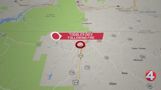 Toddler dies after fire in Bradford, Pa.
