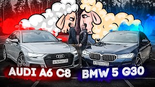 Тест-драйв BMW vs AUDI Кто победит 5 G30 или A6 C8 ?