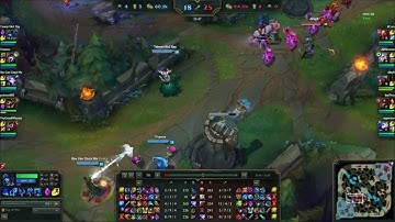 Gragas Instant Triple Kill to Win a 4v5