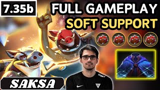 7.35b - Saksa TECHIES Soft Support Gameplay - Dota 2 Full Match Gameplay