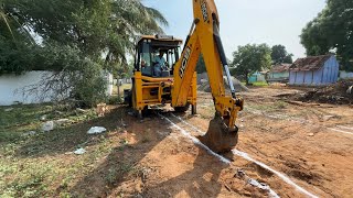 Foundation Marking Of 450 Square feet load Bearing House Construction process