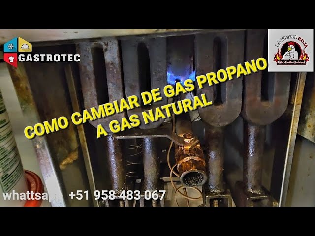 Conozca el proceso para cambiar la estufa de gas natural a gas propano