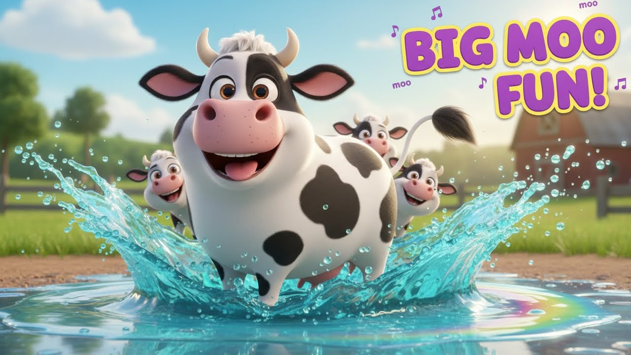 Happy Moo Cow 🐄 | Moo Moo Song for Kids | Fun Farm Animals Nursery Rhyme | CocoMoco