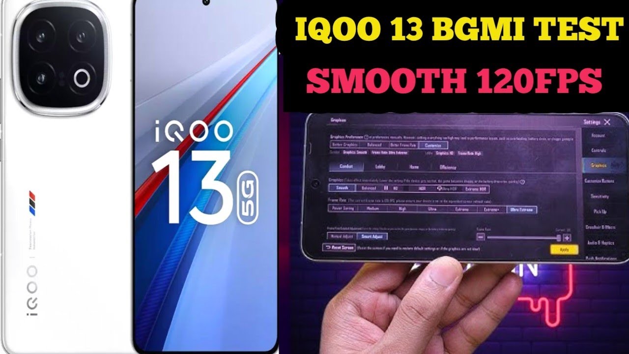 IQOO 13 BGMI TEST SMOOTH 120FPS| IQOO 13 GAMING TEST #23 #13 - YouTube