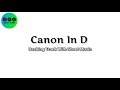 Backing track canon in d  pachelbel free sheet music