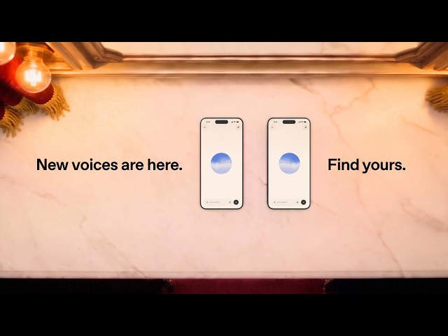 OpenAI公式動画「GPT-Live-1.1 has new voices and better accents.」のサムネイル