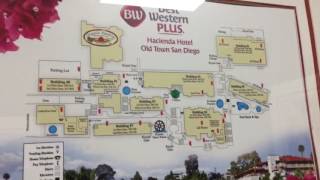 US elevator to the 600 building at the Best Western Plus Hacienda Hotel in San Diego CA