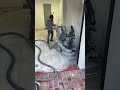 Amazing Single Car Garage Floors transformation with epoxy and Flakes in Miami Shores