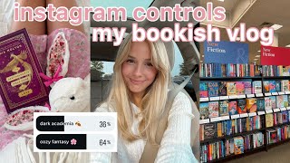 instagram controls my bookish vlog! 📱🛍️📖