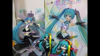 【前編】 1/7 Scale Painted Figure HATSUNE MIKU 10th Anniversary Ver. Memorial Box　レビュー