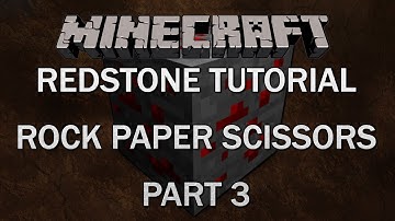 Minecraft Redstone Tutorial - Rock Paper Scissors - Part 3