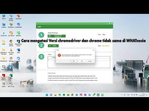Cara mengatasi Versi chromedriver dan chrome tidak sama di WHATnesia