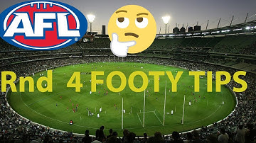My tips for AFL Round 4 2020