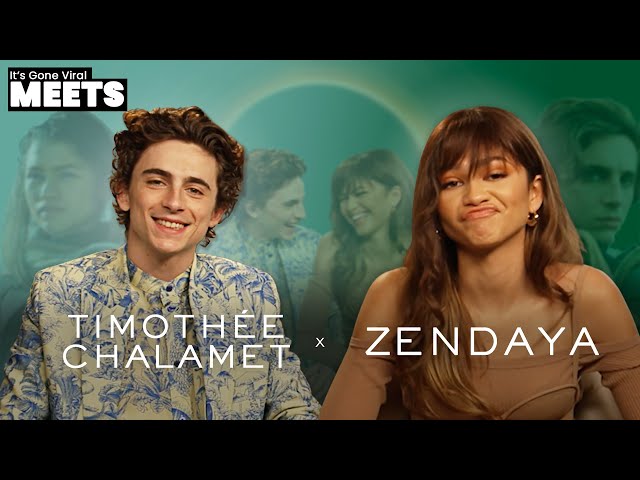 Timothee Chalamet Gets Deep With Zendaya 🤣 | Dune Interview class=