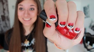 Pokeball Nail Tutorial