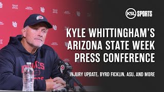 Kyle Whittingham’s Arizona State Week Press Conference 