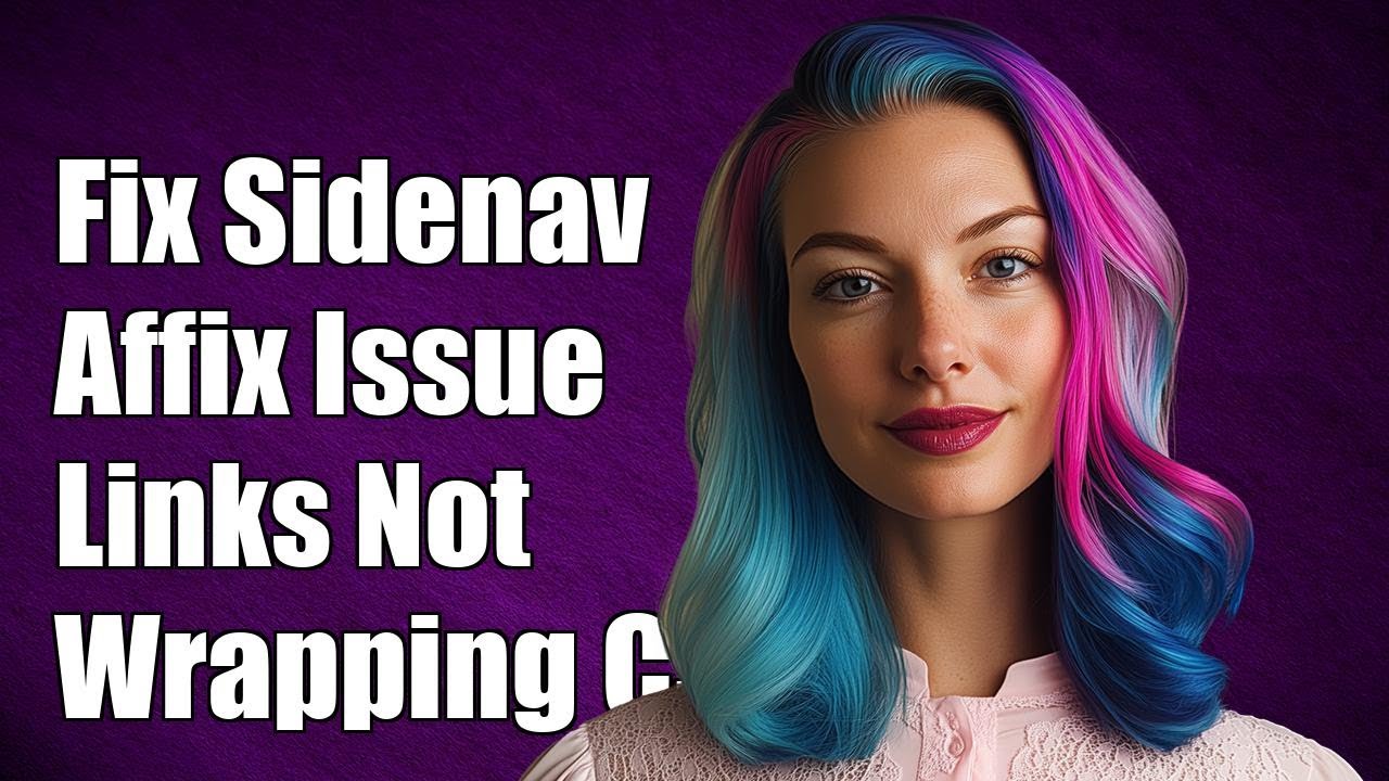 Исправление проблемы с аффиксом боковой панели: ссылки не переносятся на следующую строку в CSS.