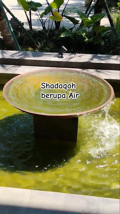 Shadaqoh berupa Air #subhanallah