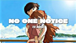 Come on, don't leave me No One Noticed — The Marías | AMV Shinji x Asuka (Letra español e inglés)