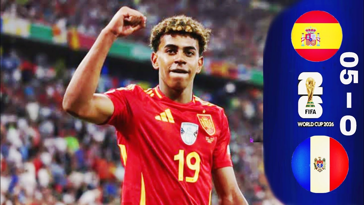FIFA 2026 SPAIN VS MOLDOVA (05-03) LEMINO YAMAL HAT-TRICK 💥 Round -2 