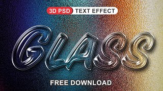 How to make 3D Glass Text Effect | Graphics Design  |  Free Download  | Page - 376