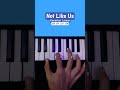 Not Like Us - Kendrick Lamar (Easy Piano Tutorial) #viral #shorts
