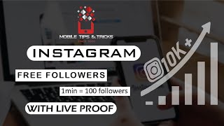 How to increase free instagram real followers 2021 💯🔥 | Increase instagram followers and like real screenshot 5
