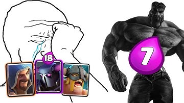 Easily Counter [PEKKA+EBarbs+Wizard] Combo With 7 Elixir