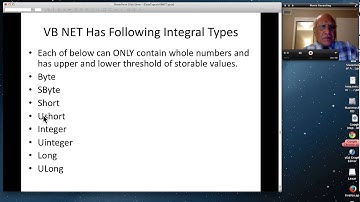 Data Types in VB NET