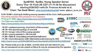 SynBYSS UIUC day with Prof. Huimin Zhao at UIUC & Prof. Sriram Chandrasekaran at U of Michigan.