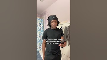 POV: When you’re texting them and they send a voice note instead #relatable #youtubeshorts
