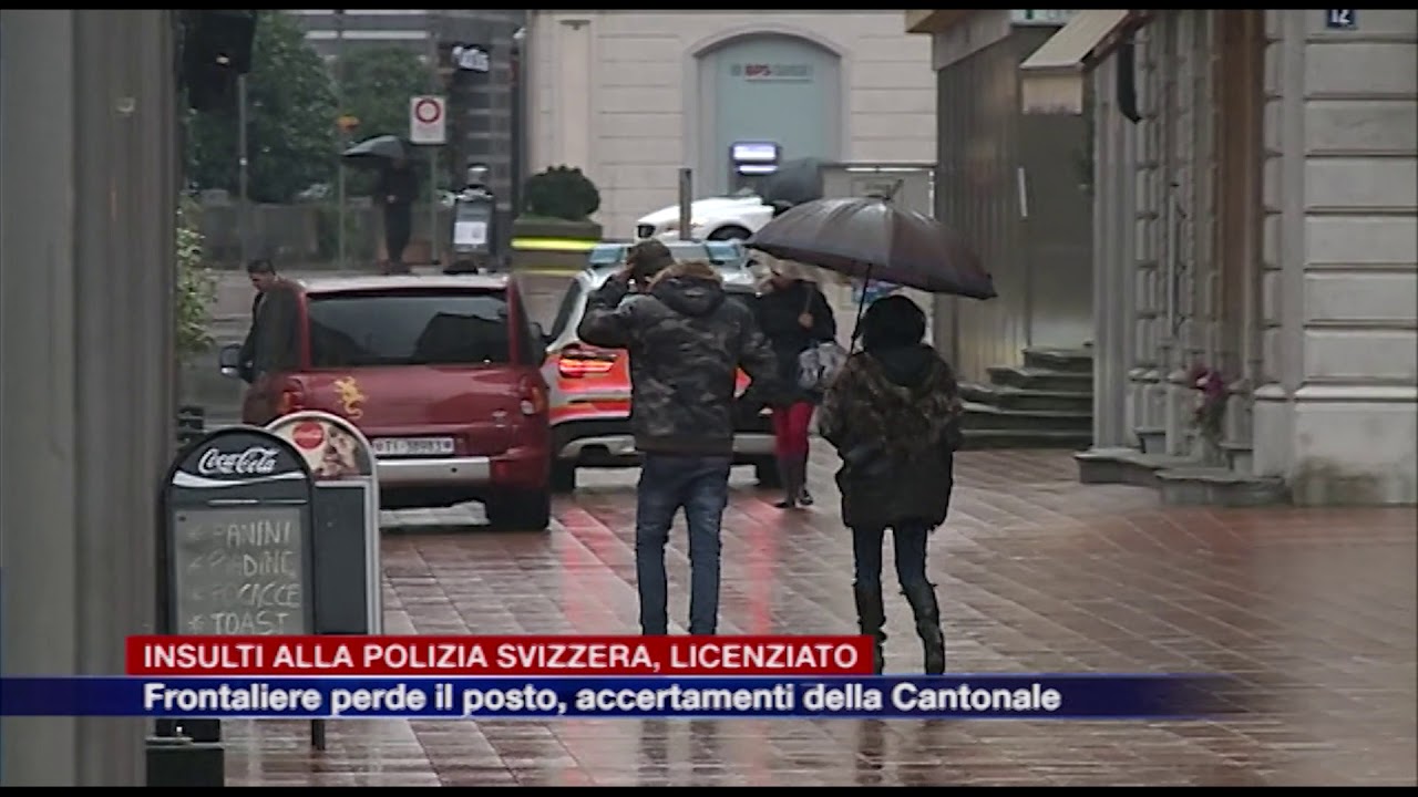 Etg -  Insulti e minacce alla polizia svizzera, licenziato frontaliere