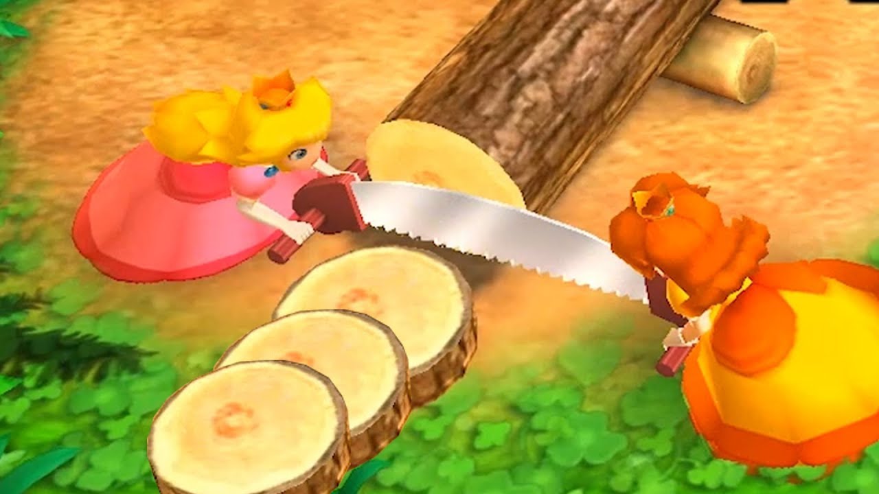 Mario Party The Top 100   Minigames Peach vs Daisy vs Wario vs Lugi