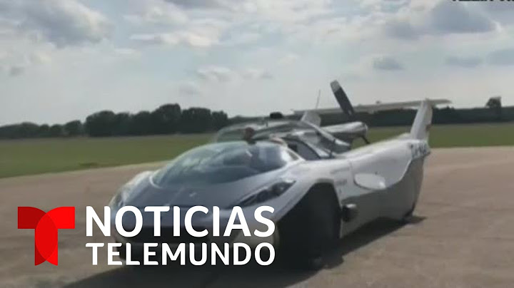 El auto volador del futuro es ya una realidad | Noticias Telemundo