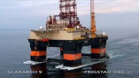 Scarabeo 9 - Ultra Deepwater Drilling Rig - Frigstad D90 Design