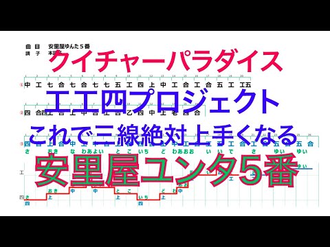 【安里屋ユンタ番テスト工工四・歌唱ライン＆音源付】クイチャーパラダイス沖縄三線教室池袋本部2021年会員募集受付開始　24クラス定員各30名　新設全6回初心者クラス10クラス定員各10名
