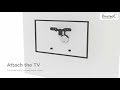 Automatic lock mechanism oledledlcd tv wall mount