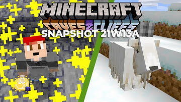 Minecraft Snapshot 21w13a Java GOATS and NEW LIGHT BLOCK