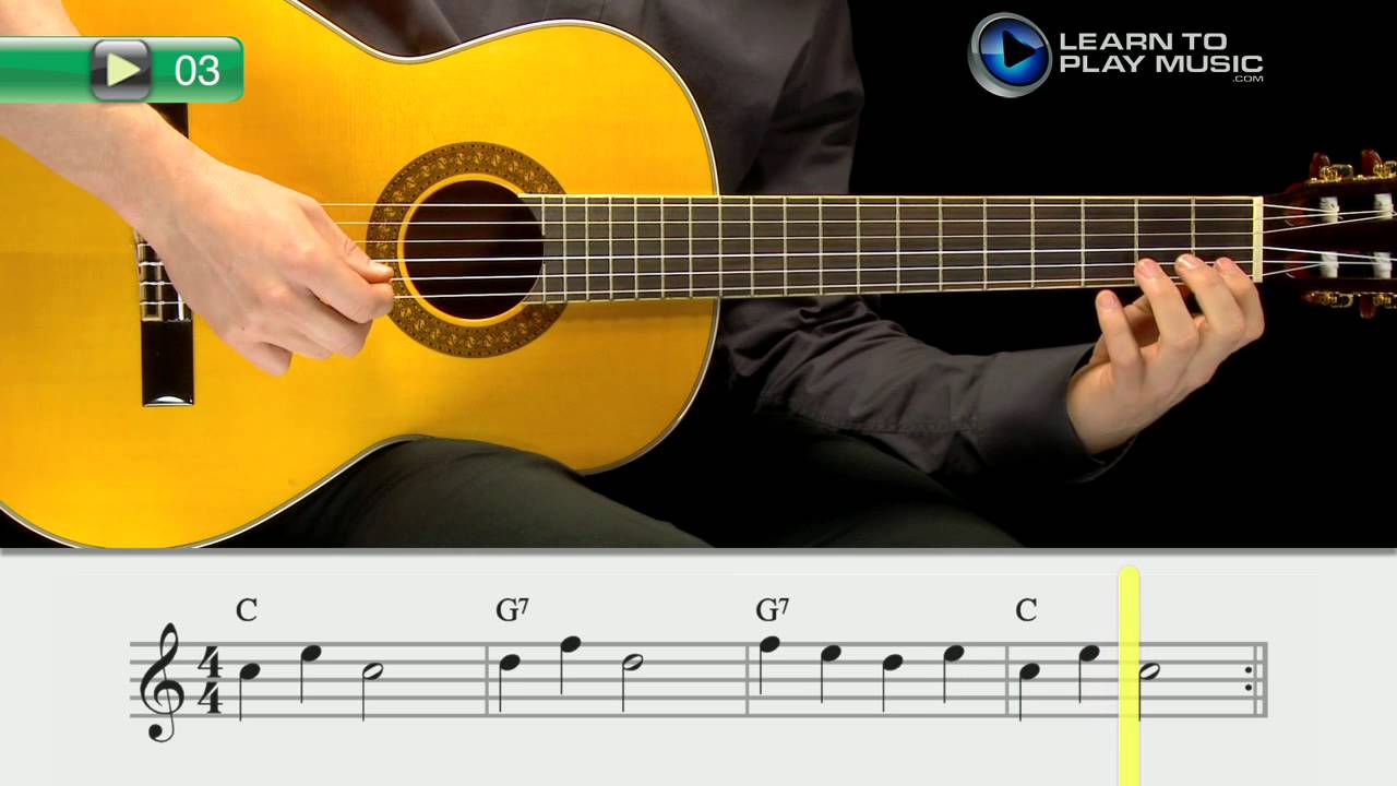 Ex003L Guitar Lessons for Young Beginners Book 2 Lead Part YouTube