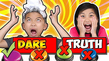 ⚠ EXTREME TRUTH OR DARE Don’t Push the Wrong Button Slime Challenge! JK Slime | Fun Kids Video