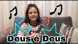 Video thumbnail of "Deus é Deus - Delino Marçal | cover Letícia Prudêncio UKULELE"