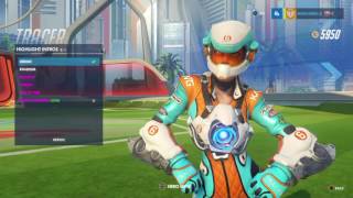 Overwatch: Tracer Mach T Skin All Emotes, Poses, Intros and Weapons