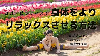 【身体硬い・痛い方必見】筋肉をリラックスさせるヨガ・ピラティスのやり方｜ヨガブロック・体幹の意識