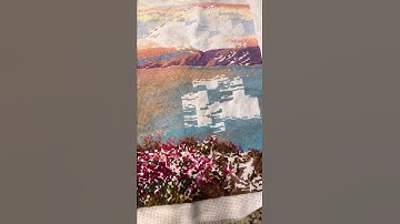 Lake Baikal Riolis Cross Stitch - 9 month progress