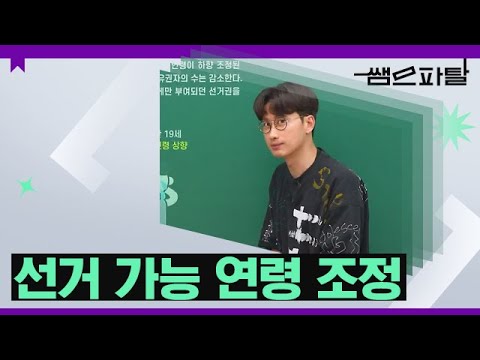 여름쌤이 알려주는 선거 가능 연령 조정ㅣ사회 최여름T [대성마이맥]